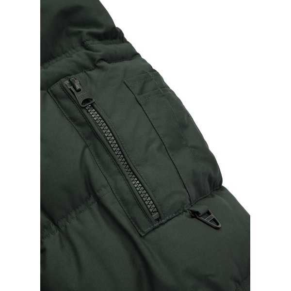 Kurtka męska Burnt Quilted Hooded Jacket Pitbull West Coast - Dark Olive