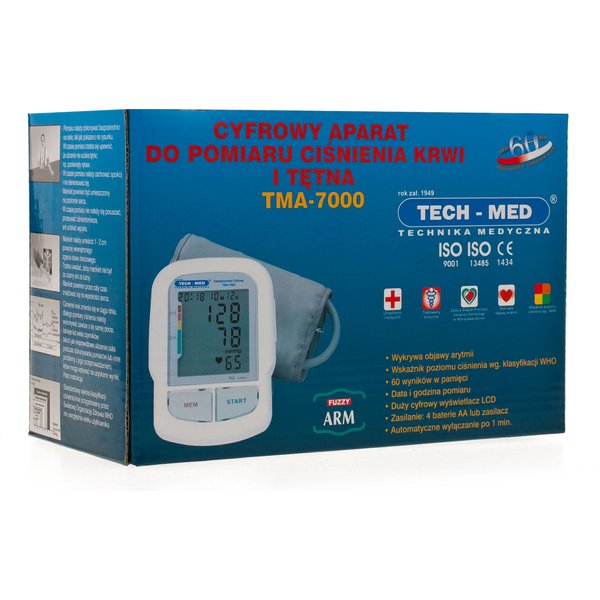 Ciśnieniomierz elektroniczny Tech-Med TMA-7000 + zasilacz