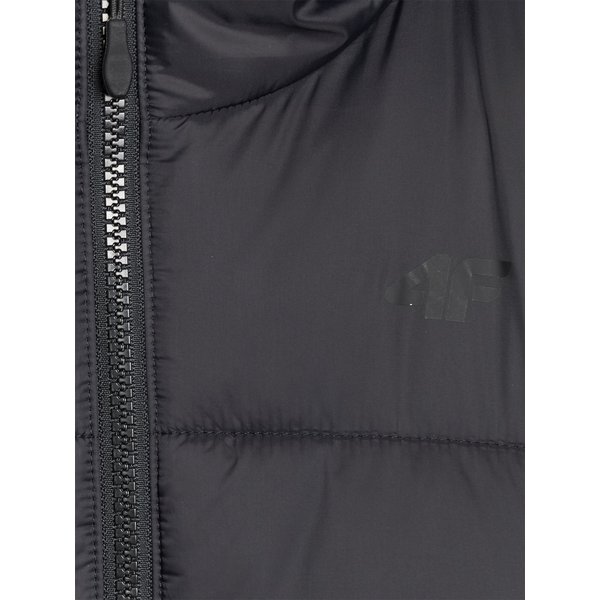 Kurtka puchowa chłopięca TDJAM620 4F - głęboka czerń