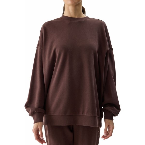 Bluza damska 4FWSS24TSWSF1055 4F - ciemny brązowy