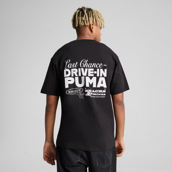 Koszulka męska Graphics Drive-In Relaxed Tee Puma - Black