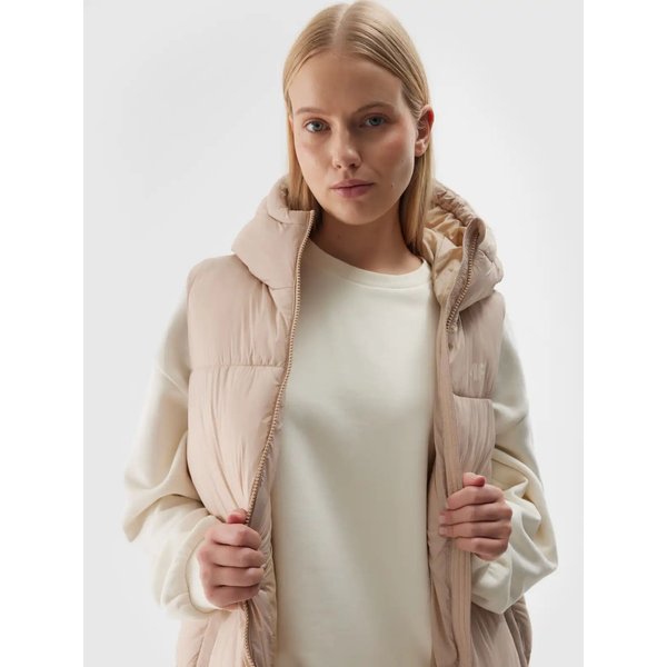 Kamizelka damska TVJAF143 4F - beż