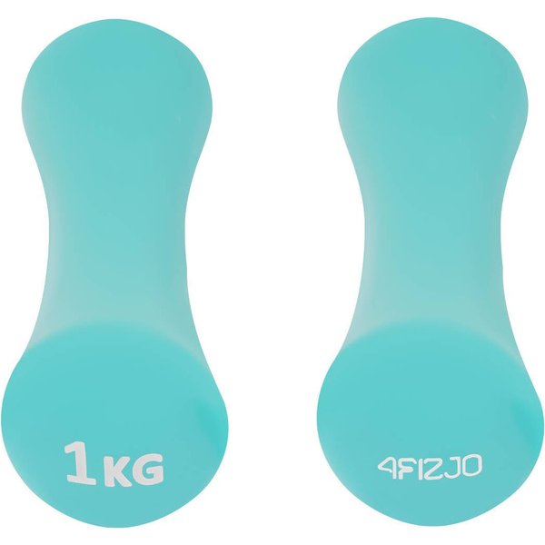 Zestaw hantli żeliwnych 8-shape 2x1kg 4Fizjo