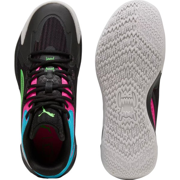 Buty koszykarskie Dagger Puma - Black-Fluro Pink Pes