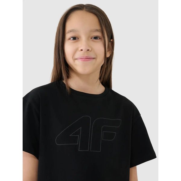 Koszulki dziewczęce TTSHF2333 4F - głęboka czerń