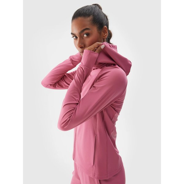 Bluza damska TFSWF406 4F - ciemny róż