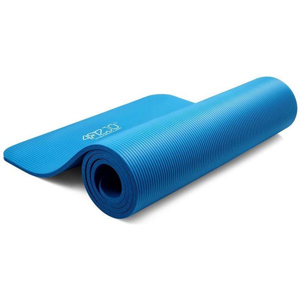 Mata do ćwiczeń, jogi NBR 1,5 cm 4Fizjo - niebieska