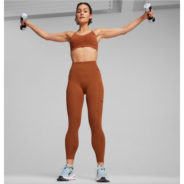 Biustonosz sportowy damski Move Shapeluxe Seamless Puma - Teak