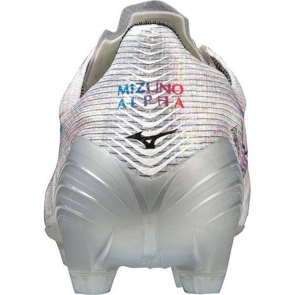 Buty piłkarskie, korki Alpha Japan Mizuno - White/Ignition Red