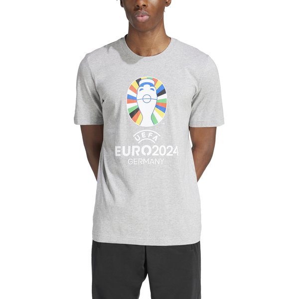 Koszulka męska Euro24 Adidas - Grey