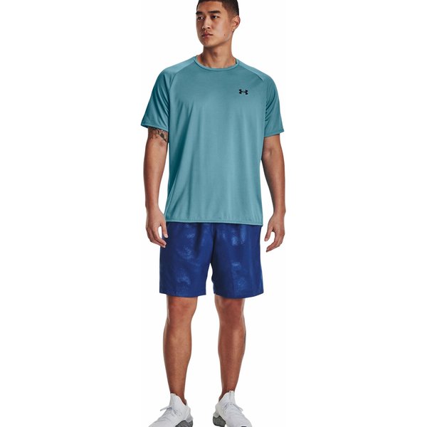 Spodenki męskie Woven Emboss Training Under Armour - Blue Mirage / Black