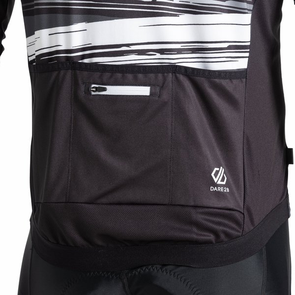 Longsleeve rowerowy męski AEP Revolving Dare2B - Black Tread Print