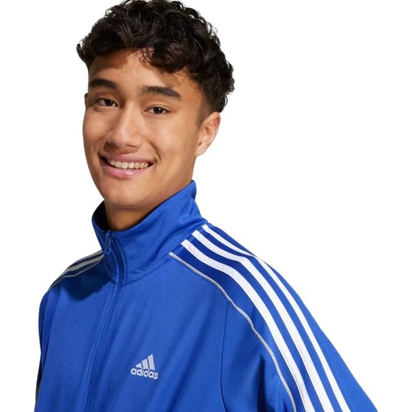 Dres męski Sportswear 3-Stripes Doubleknit Adidas - niebiesko-czarny