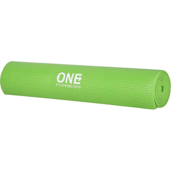 Mata do ćwiczeń, jogi YM02 0,6cm One Fitness - zielona