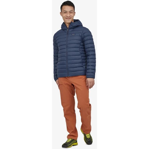 Kurtka puchowa męska Down Sweater Hoody Patagonia - granatowa