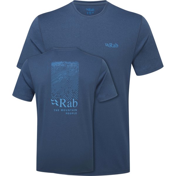 Koszulka męska Mantle Ridge Tee Rab - Tempest Blue