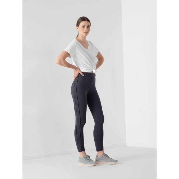 Legginsy damskie H4Z21 LEG011 4F - antracytowe