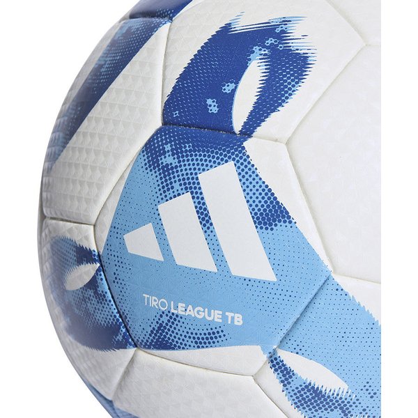 Piłka nożna Tiro League Thermally Bonded 5 Adidas - biały/niebieski