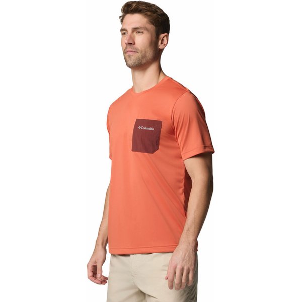 Koszulka męska Hike Pocket SS Columbia - Tuscan Heather, Spice
