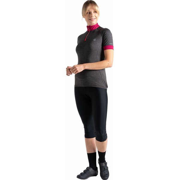 Koszulka rowerowa damska Pedal Through It II Dare2B - Black Marl
