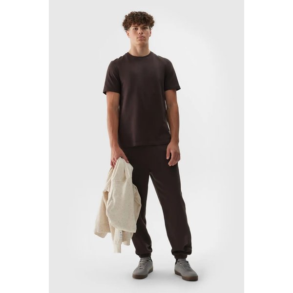 Koszulka męska TTSHM1656 4F - ciemny brązowy