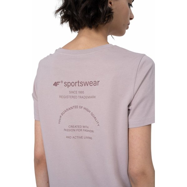 Koszulka damska 4FSS23TTSHF337 4F - beżowa