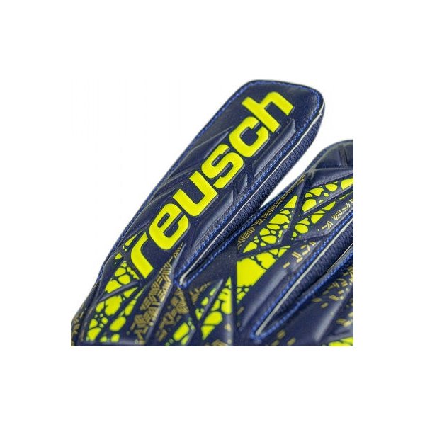 Rękawice bramkarskie Attrakt Starter Latexfree Solid Reusch - premium blue/yellow