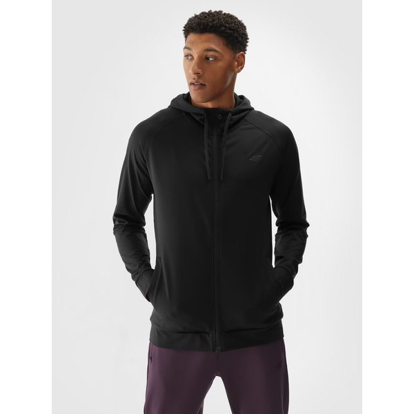 Bluza męska TFSWM403 4F - głęboka czerń