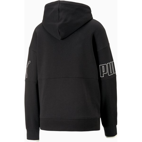 Bluza damska Power Colorblock Hoodie Puma - czarny