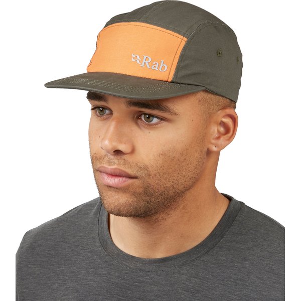 Czapka z daszkiem Venant 5 Panel Rab - Graphene/Marmalade