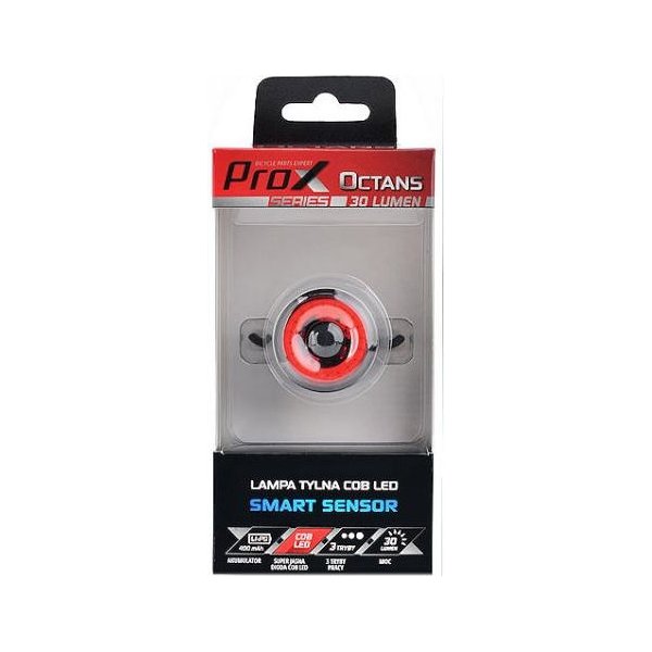 Lampa rowerowa tylna Octans COB LED 30lm USB Prox