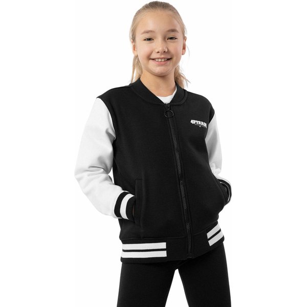 Bluza dziewczęca 4FJAW23TSWSF641 4F - głęboka czerń