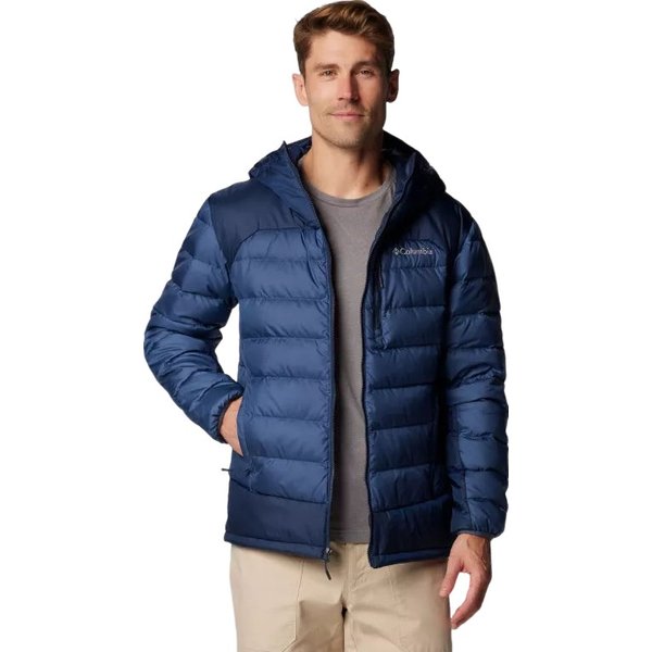 Kurtka puchowa męska Autumn Park II Down Hooded Columbia - Dark Mountain, Collegiate Navy