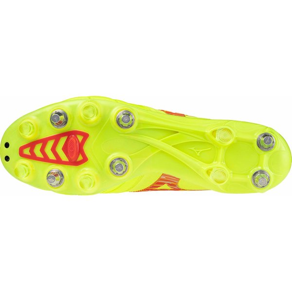 Buty piłkarskie, korki Morelia Neo IV Mizuno - Safety Yellow/Fiery Coral 2