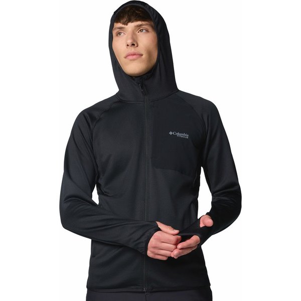 Polar męski Triple Canyon Grid Fleece Hooded FZ II Columbia - Black