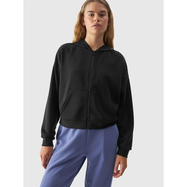 Bluza damska TSWSF1341 4F - głęboka czerń