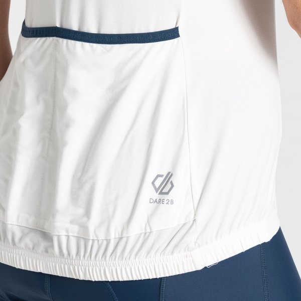 Koszulka rowerowa damska Pedal Through It II Dare2B - white