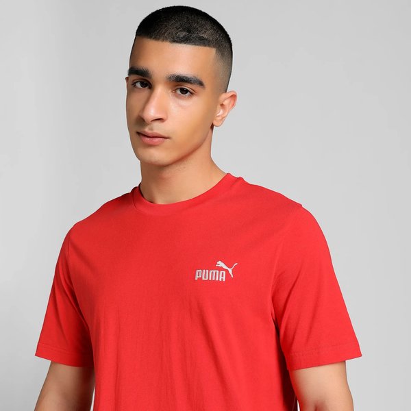 Koszulka męska Ess Small No.1 Logo Tee Puma - All Time Red
