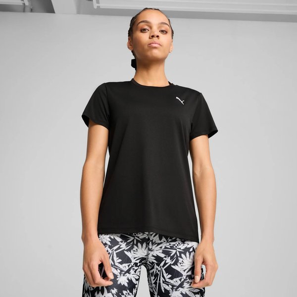 Koszulka damska Train All Day Essential Crew Tee Puma - Wild Berry