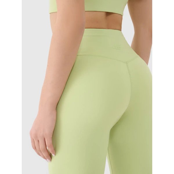 Legginsy damskie TFTIF306 4F - jasna zieleń