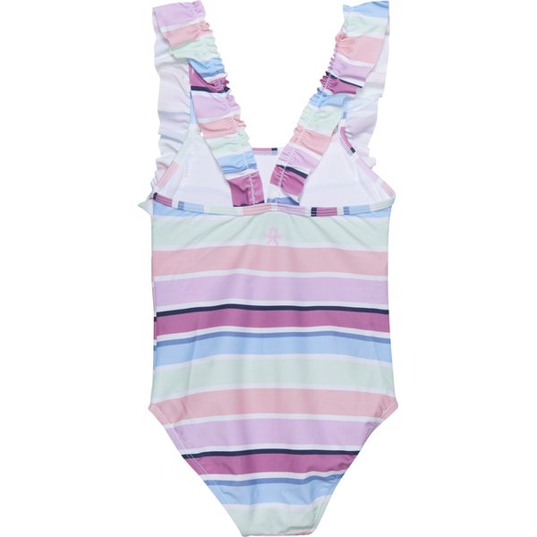 Strój kąpielowy dziewczęcy Frills Color Kids - lawender mist