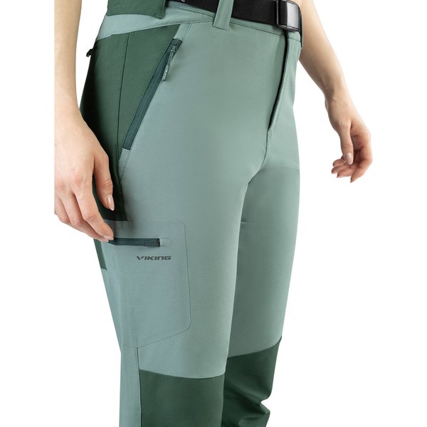 Spodnie trekkingowe damskie Bamboo Sequoia Viking - turkusowy