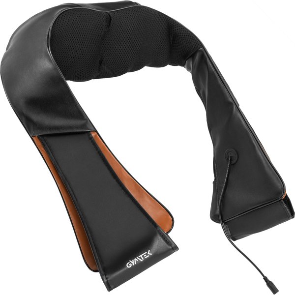 Masażer karku przeciwbólowy Shiatsu Gymtek - brązowo-czarny