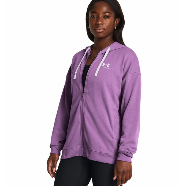 Bluza damska Rival Terry Under Armour - fioletowy