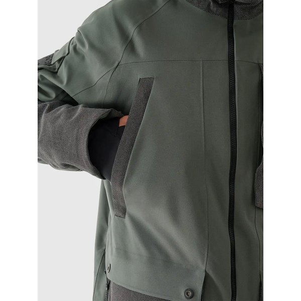 Kurtka snowboardowa męska TTJAM511 4F - khaki