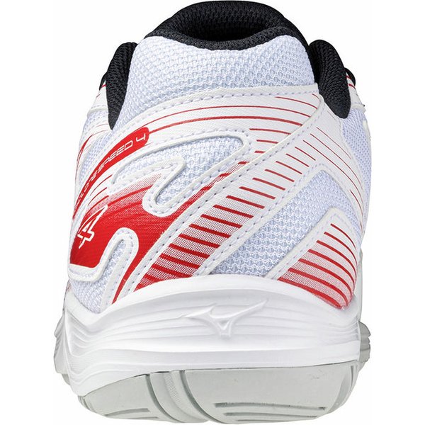 Buty halowe Cyclone Speed 4 Mizuno - White/Salsa/Black