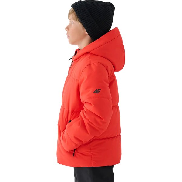 Kurtka narciarska juniorska TTJAM534 4F - czerwony