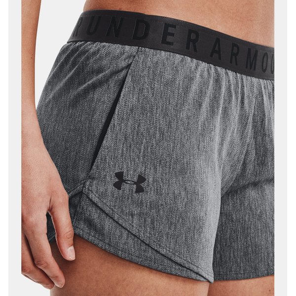 Spodenki damskie Play Up 3.0 Twist Under Armour - szare/czarne