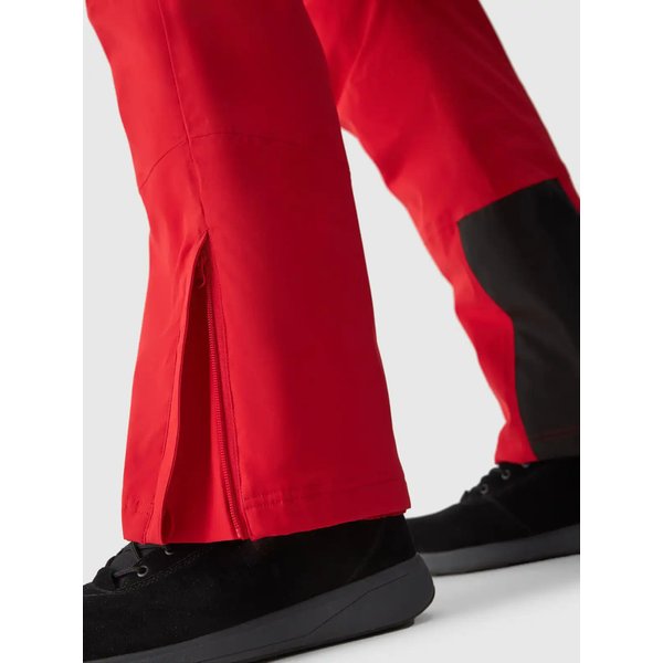 Spodnie narciarskie męskie na szelkach TFTRM0756 4F - czerwony