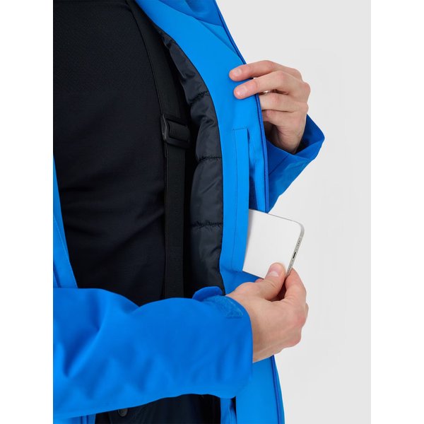 Kurtka narciarska męska TTJAM577 4F - niebieski